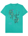 Seagrass Green Recycled Printed T-Shirt Front
