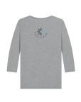 Athletic Grey Printed Long Sleeve T Shirt Back
