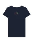 Navy Blue Printed T-shirt Back