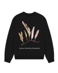 Black Printed Sweater Front