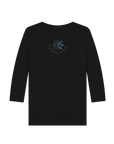 Black Printed Long Sleeve T Shirt Back