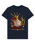 Navy Blue Printed T-shirt Front