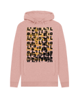 Sunset Pink Recycled Hoody Front