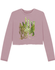 Mauve Printed Boxy Jumpers Front