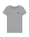 Athletic Grey Printed T-shirt Front
