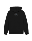 Black Printed Hoody Back