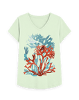 Pastel Green Printed T-shirt Front