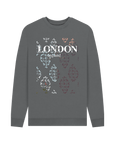 Slate Grey Printed Sweater Front