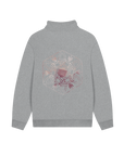 Athletic Grey Printed Sweater Back