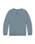 Stone Blue Printed Kids Jumper Back