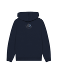 Navy Printed Hoody Back