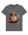 Slate Grey Printed T-shirt Front