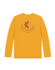 Mustard Printed Kids T-Shirt Back