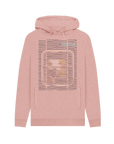 Sunset Pink Recycled Hoody Front