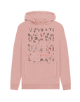 Sunset Pink Recycled Hoody Front