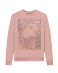 Sunset Pink Recycled Printed Sweater Front