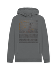 Slate Grey Printed Hoody Front
