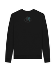 Black Recycled Printed Sweater Back