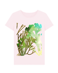 Pink Printed T-shirt Front