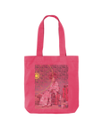 Raspberry Pink Printed Bag Front