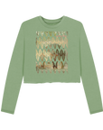 Sage Printed Boxy Jumpers Front