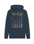Navy Printed Hoody Front