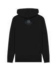 Black Printed Hoody Back