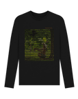 Black Printed Long Sleeve T Shirt Front