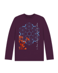 Purple Printed Kids T-Shirt Front