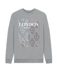 Light Heather Printed Sweater Front