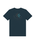 Denim Blue Printed Kids T-Shirt Back