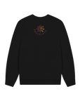 Black Printed Sweater Back