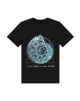 Black Printed Kids T-Shirt Front