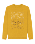 Sunflower Yellow Recycled Printed Sweater Front