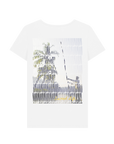White Printed T-shirt Back