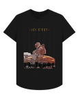 Black Printed T-shirt Front