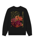 Black Printed Sweater Front