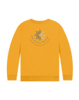Mustard Printed Kids Jumper Back