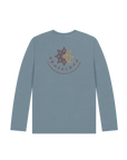 Stone Blue Printed Kids T-Shirt Back