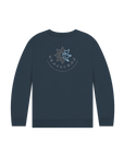 Navy Blue Printed Kids Jumper Back