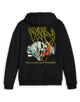 Black Zip hoody Back