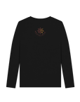 Black Printed Long Sleeve T Shirt Back