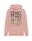 Sunset Pink Recycled Hoody Front
