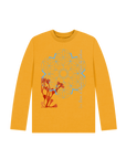 Mustard Printed Kids T-Shirt Front