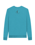 Ocean Blue Recycled Printed Sweater Back