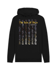Black Printed Hoody Front