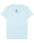Light Blue Recycled Printed T-Shirt Back
