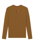 Brown Printed Long Sleeve T Shirt Back
