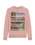 Sunset Pink Recycled Printed Sweater Front