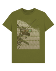 Moss Green Printed T-shirt Front